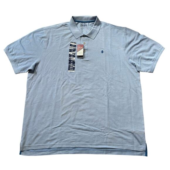 Big & Tall Izod Polo Light Blue Advantage Performance Stretch Size 3XLT - Picture 1 of 6